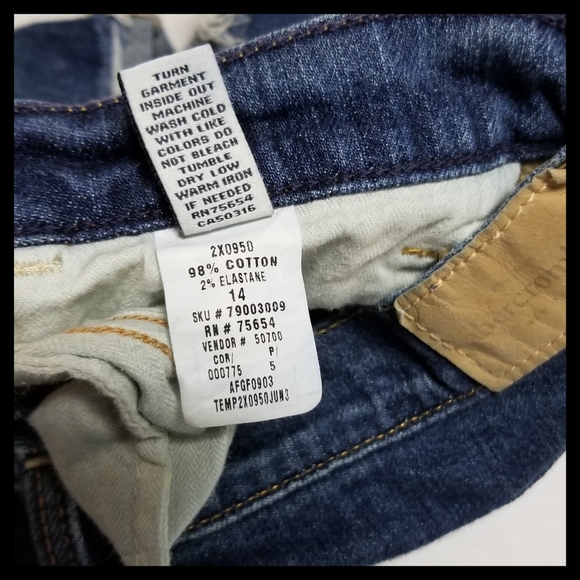 Abercrombie Cut Off Denim Shorts Sz 0 / 00 - Picture 10 of 11